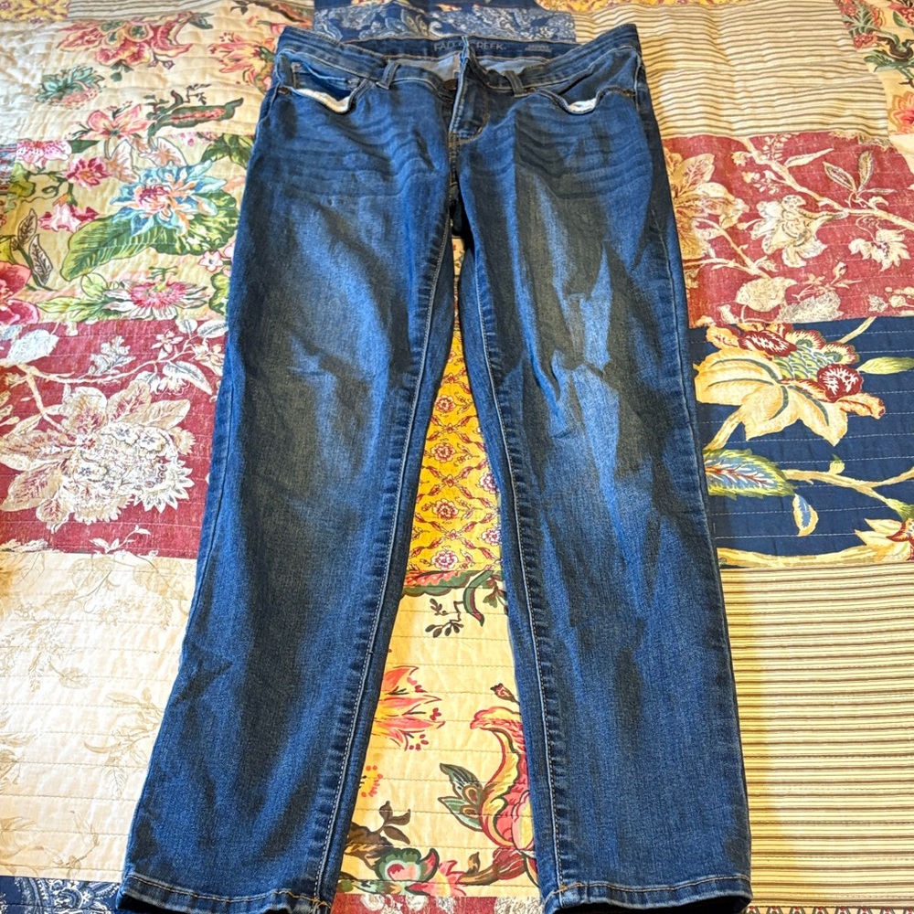 Falls Creek Women's Straight Leg Jeans - Deep Blue